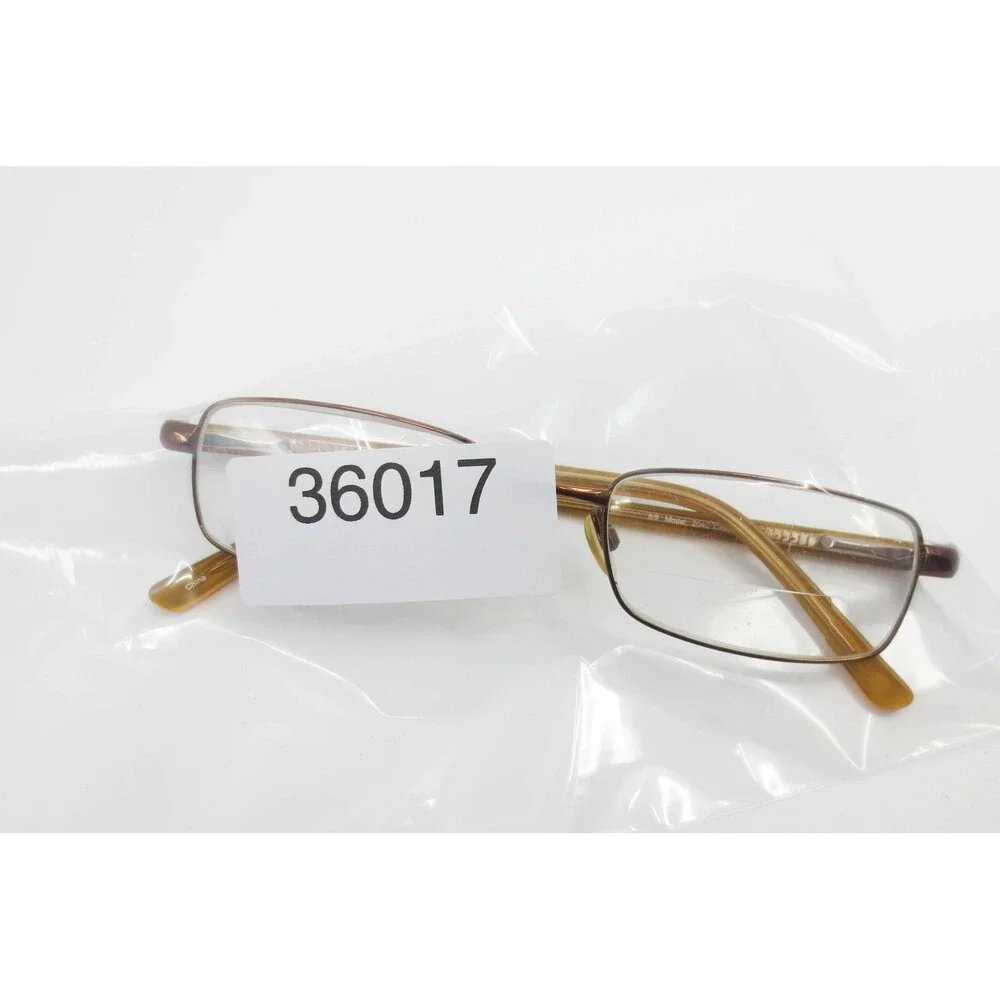 Genesis Altair 2040 Chestnut Brown Rectangular Eyeglass Frames 52-18-140